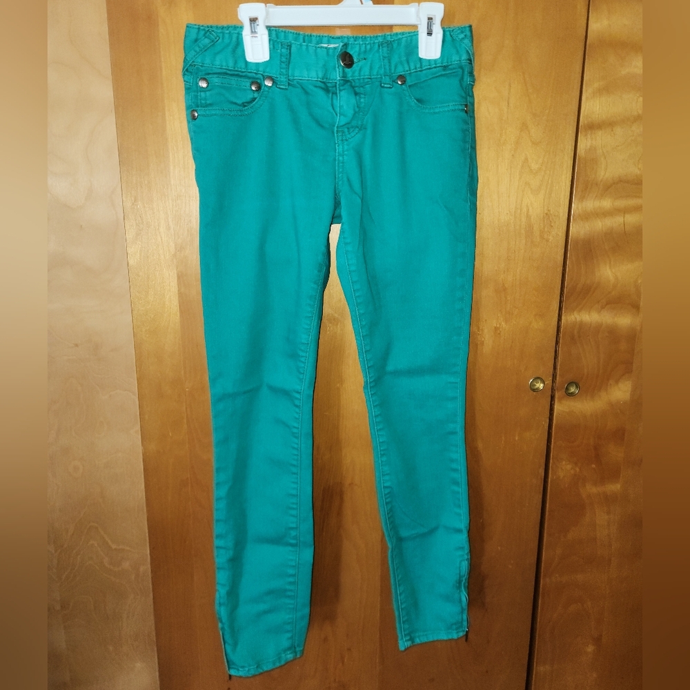 Free People Teal Women Jeans Size 25